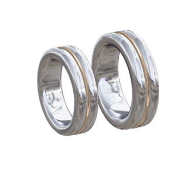 Matchande förlovningsringar