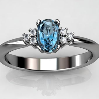 Akvamarin ring