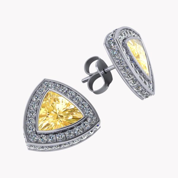 Trekantiga örhängen