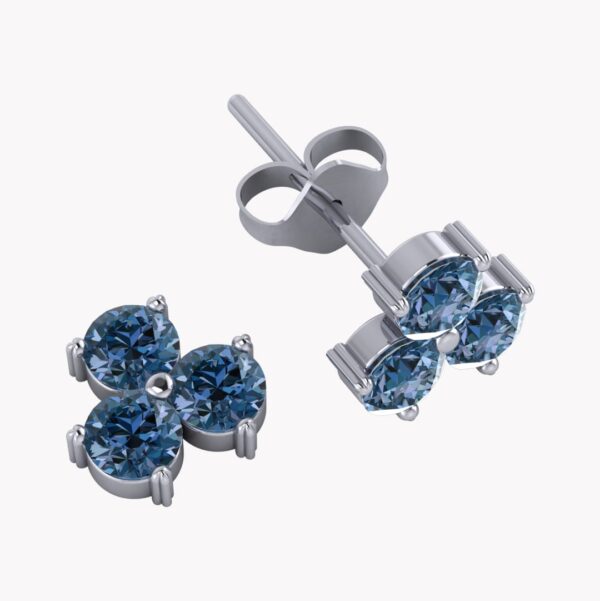 örhängen blå safirer