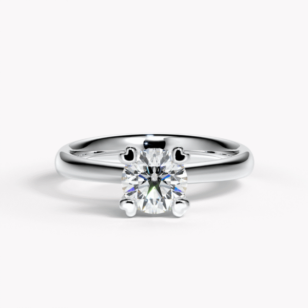 Diamantring med hjärtan