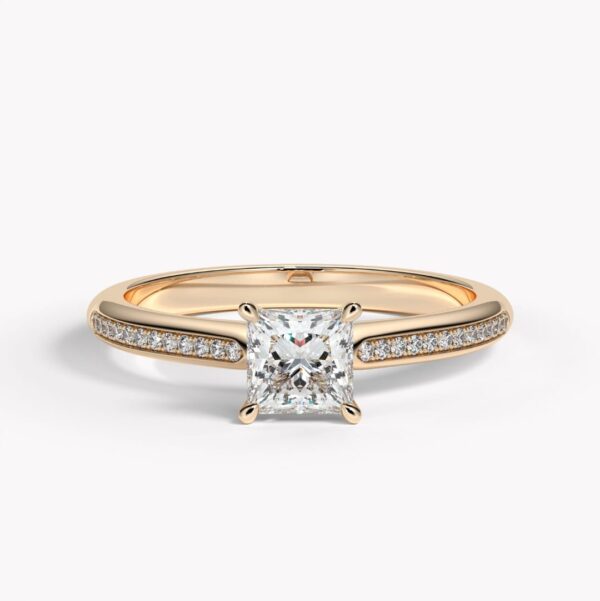 roséguldsring diamant