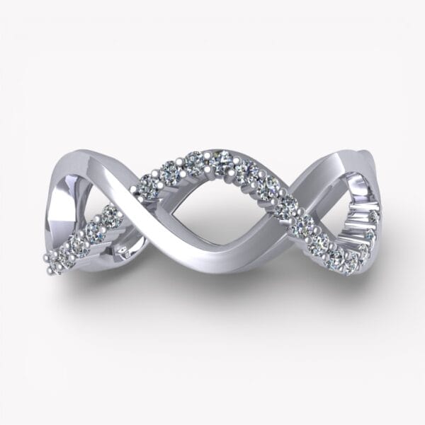 ring i platina med diamanter