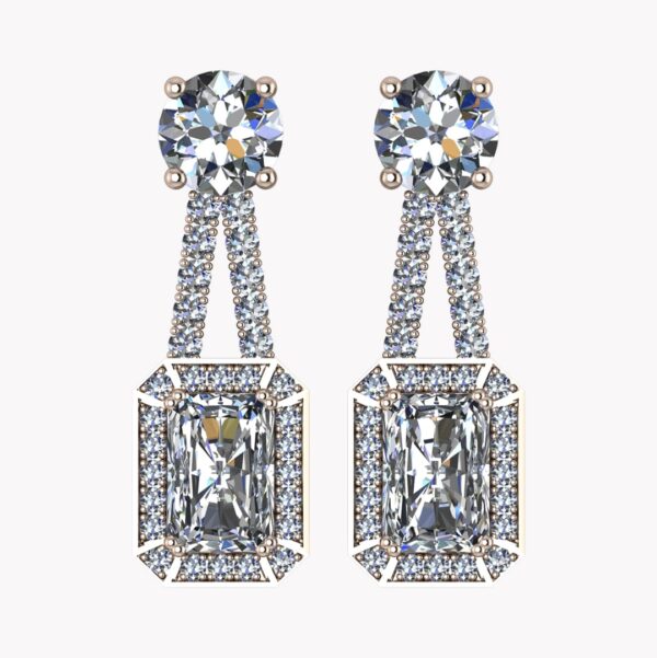 Eleganta diamantörhängen