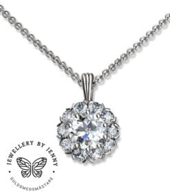 diamant halssmycke
