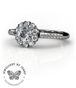 Diamantring i platina