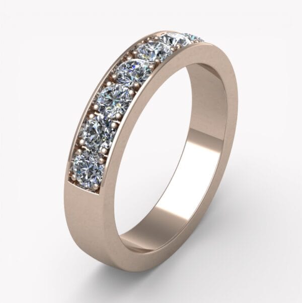 alliansring i roséguld 4 mm