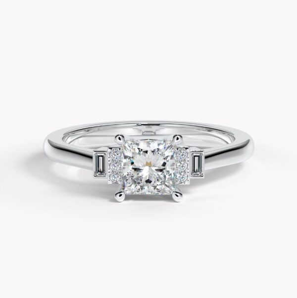 platina ring med diamanter