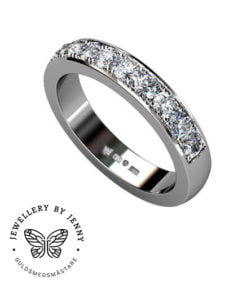 Alliansring i vitguld