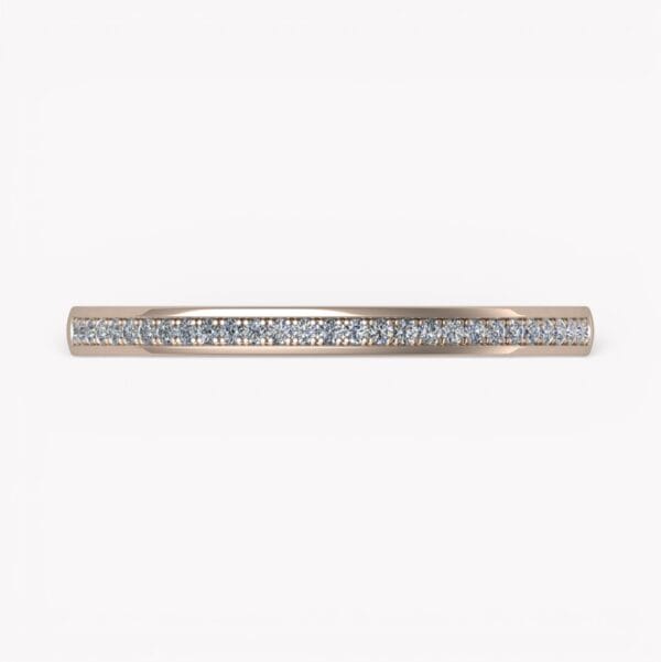 halvalliansring rödguld 2 mm