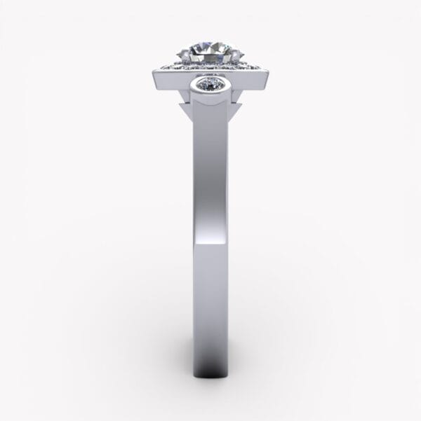 exklusiv haloring med diamanter