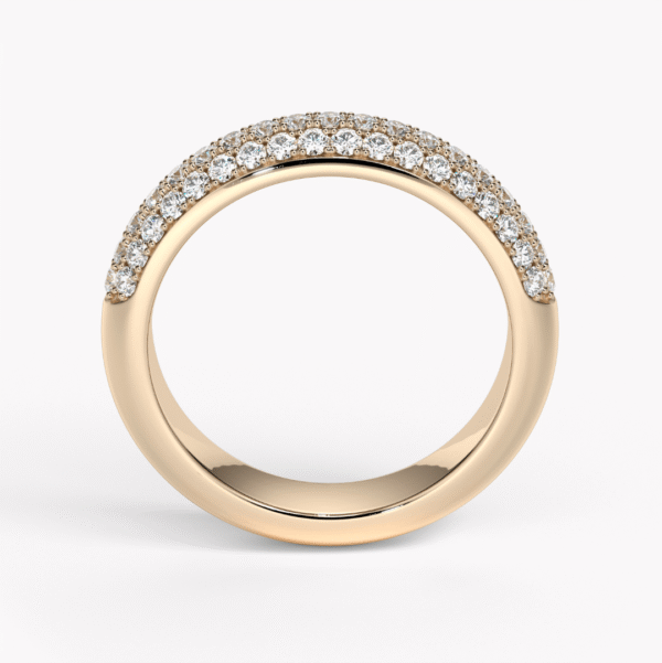 roséguldsring med diamanter