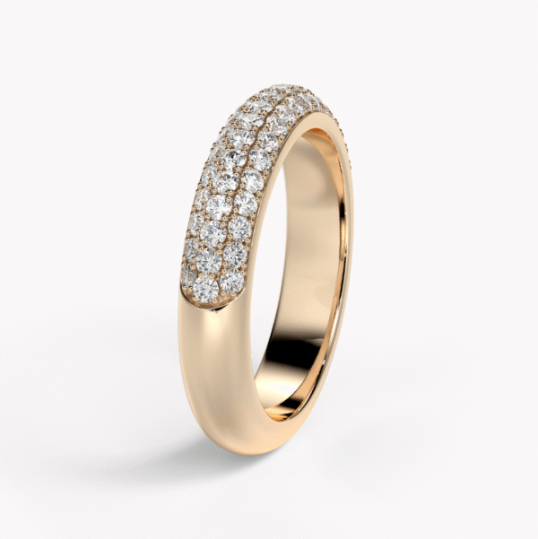 vigselring pavé roséguld