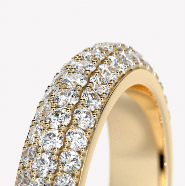 diamantring i rödguld