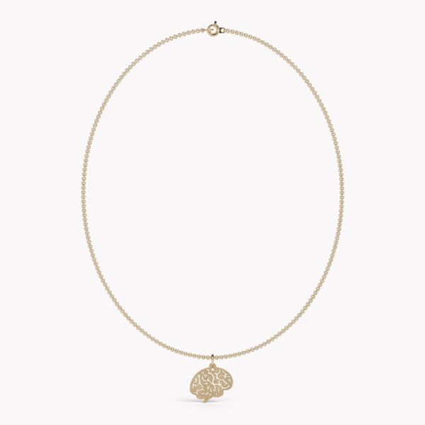 halsband hjärna guld