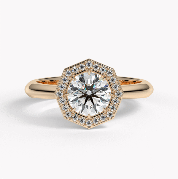 haloring av kvalité i roséguld