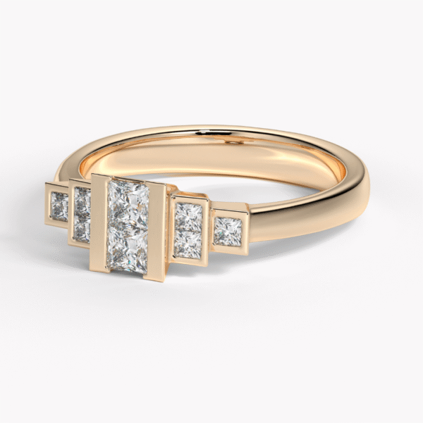 art deco ring med diamanter