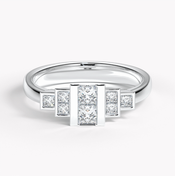 vintage ring vitguld