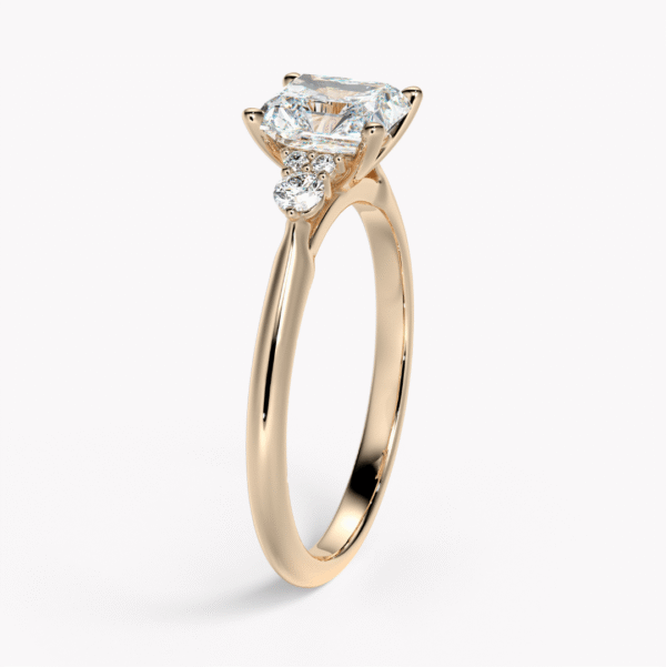 ring roséguld prinsesslipad diamant