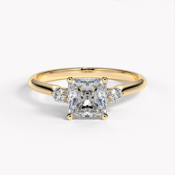 diamantring rödguld