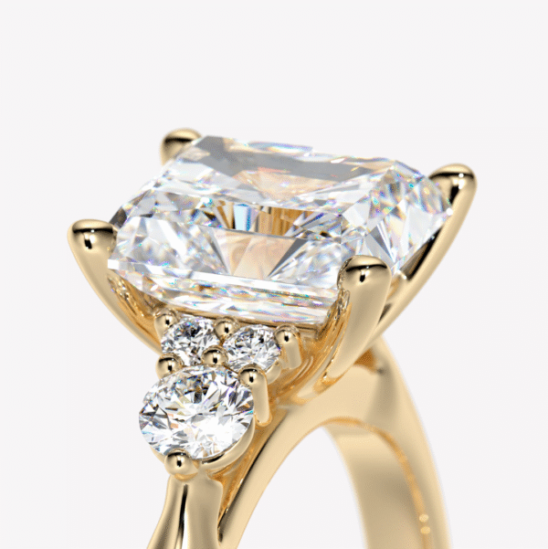 smal diamantring guld