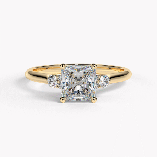 ring med diamanter rödguld