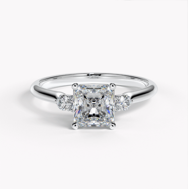 platina ring med diamanter