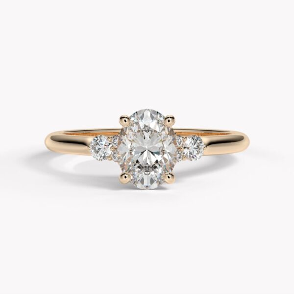 Diamantring rosé guld