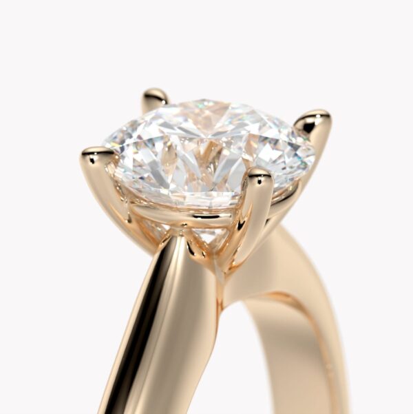 ring med diamant roséguld