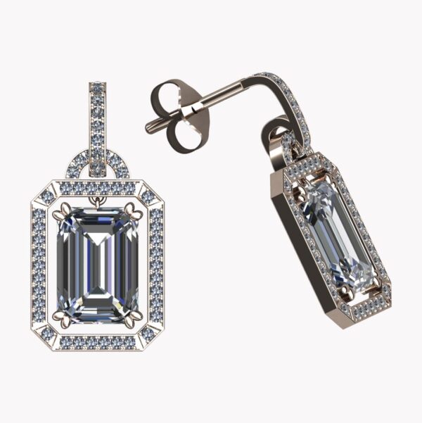 Örhängen med diamanter