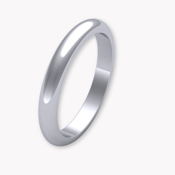 klassisk förlovningsring vitguld