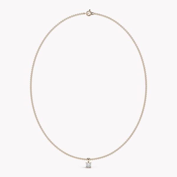 halsband med diamant roséguld